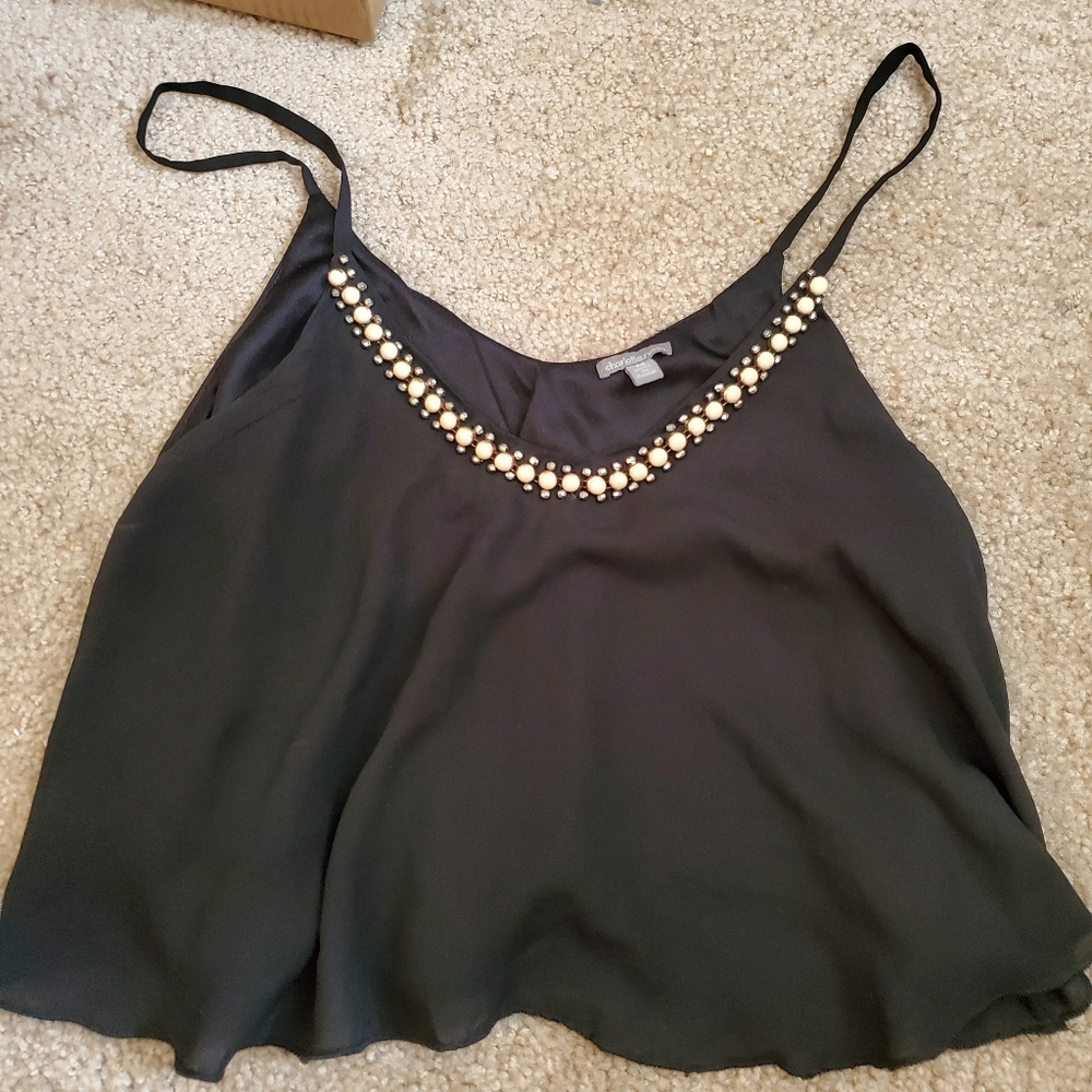Black crop top